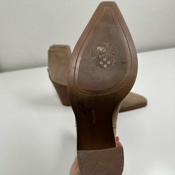 Vince Camuto Tan Heeled Boots - Picture 3 of 10